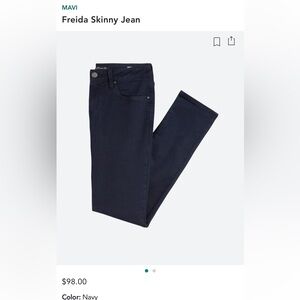 Mavi Alexa Skinny Jean Dark Blue Size 31